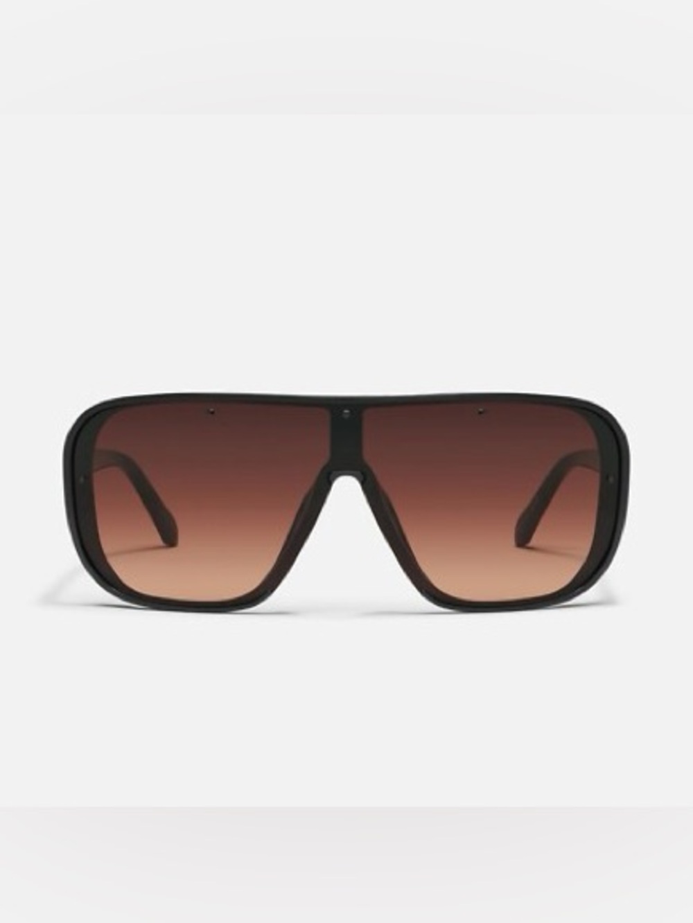 Quay Australia Black Frame Sunglasses with Brown Gradient Lenses - Picture 2 of 4